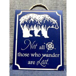 Not All Those Who Wander Are Lost Wall Art Picture Plaque‎